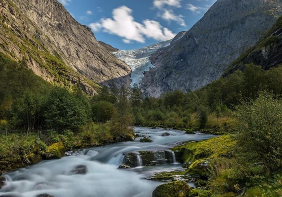 Moderne Panoramaleilighet 3-Roms I Olden Exteriér fotografie